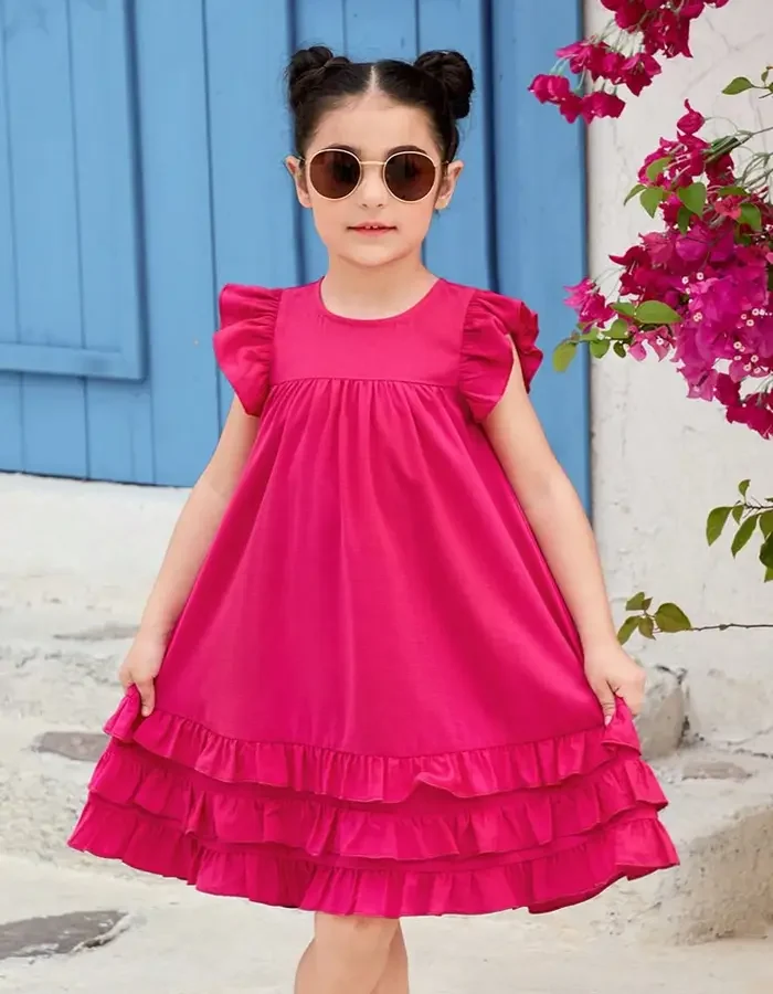 Pink Princess Casual Frock